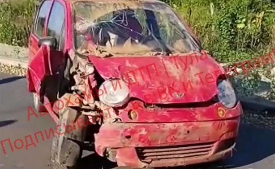 20-летний парень угнал и разбил Daewoo Matiz в Воловском районе Тульской области