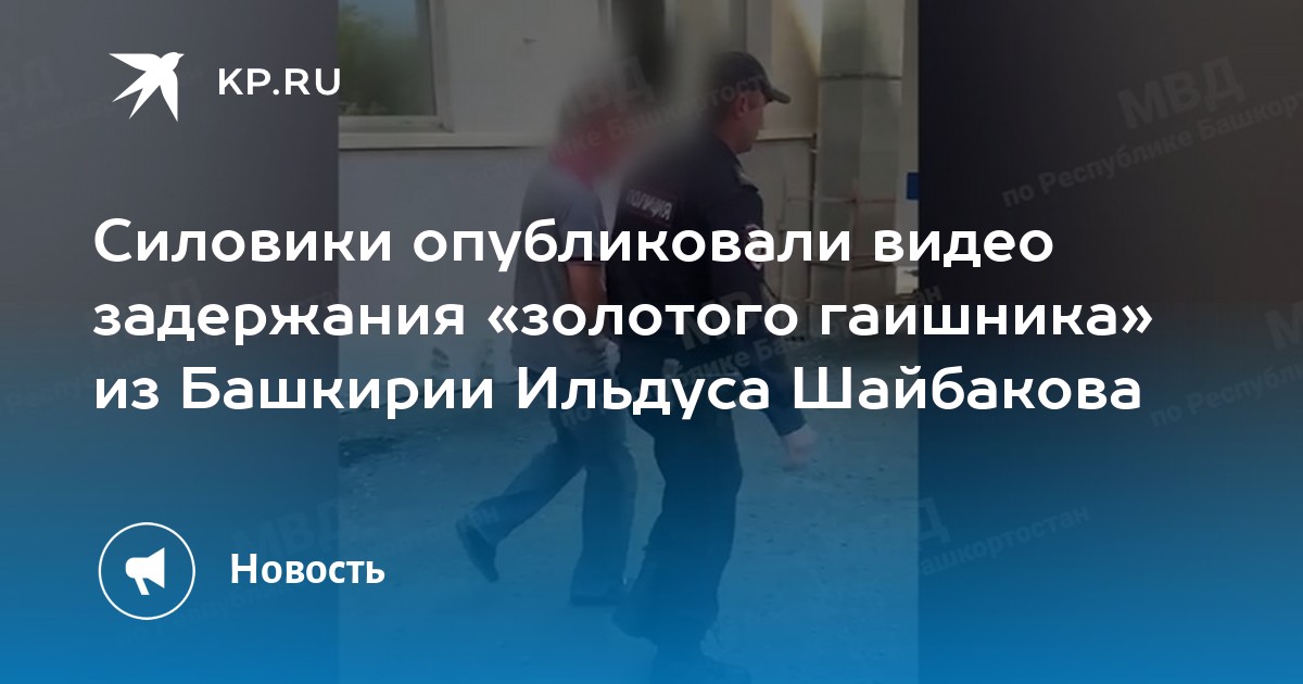 Силовики опубликовали видео задержания quot;золотого гаишникаquot; из Башкирии Ильдуса Ш