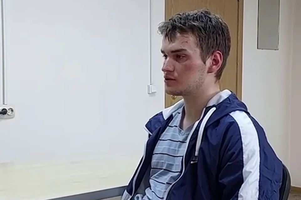 Подозреваемый в двух попытках изнасилования студент покончил с собой в Норильске. Фото: скришот из видео допроса СК