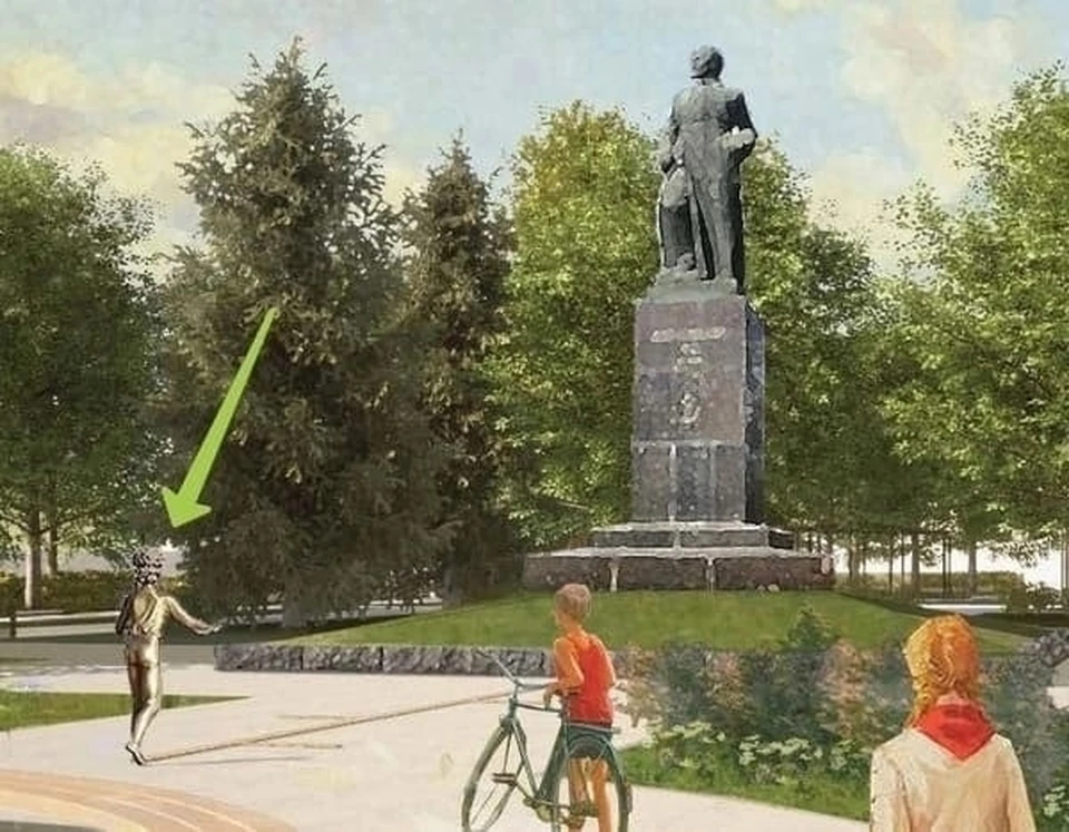 Дзержинцы выступают против скульптуры мальчика в сквере Дзержинского