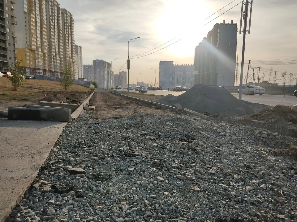 Вместо тротуара к школе ведет полоса препятствий