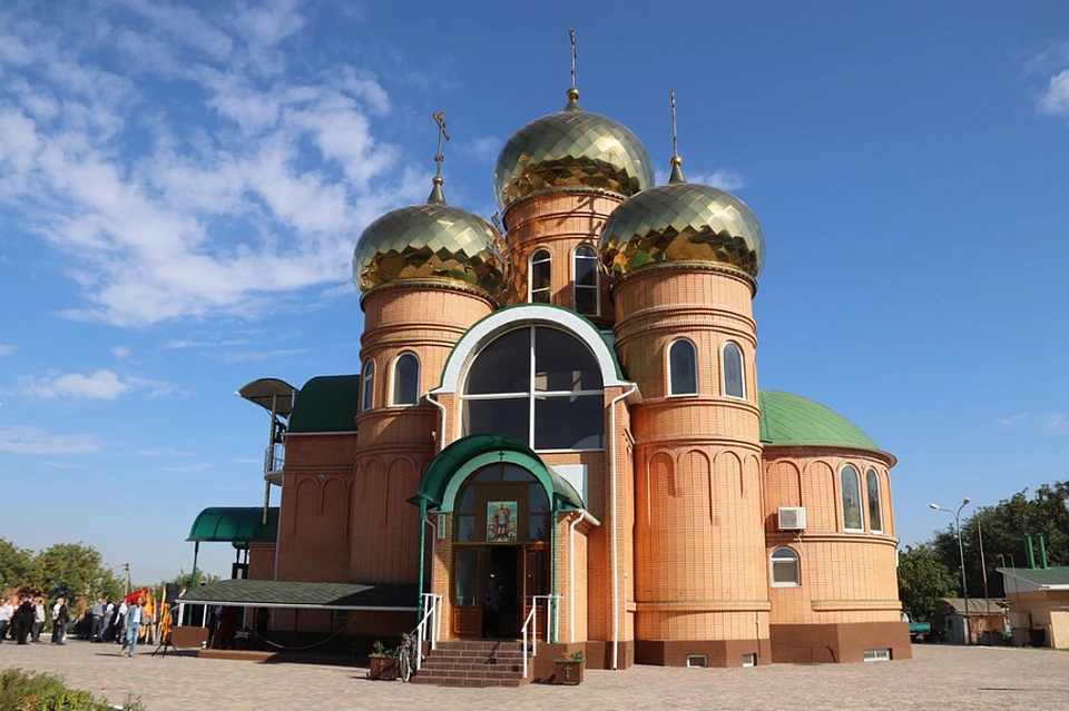 На улице Круговой освятили храм. Фото: пресс-служба администрации Краснодарского края.