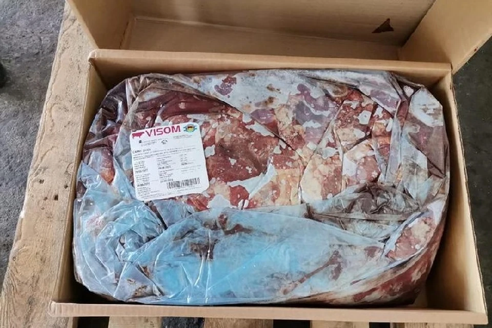 В Хабаровск привезли более 27 тонн говяжьих субпродуктов Фото: Управление Россельхознадзором по Хабаровскому краю