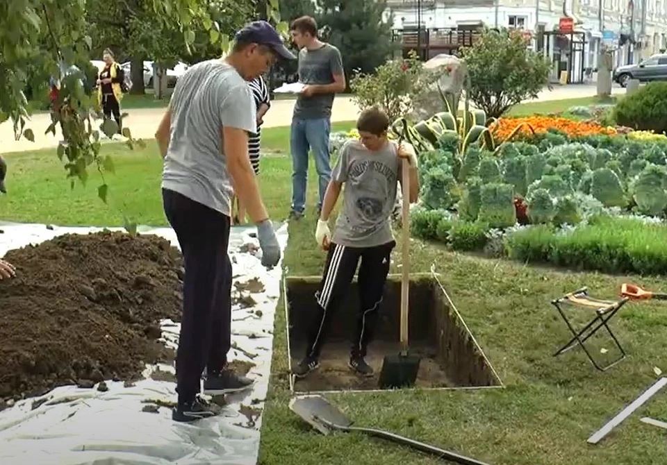 Разрешение проводить раскопки было получено на 20 квадратных метрах. Фото: ТВ "Пульс".