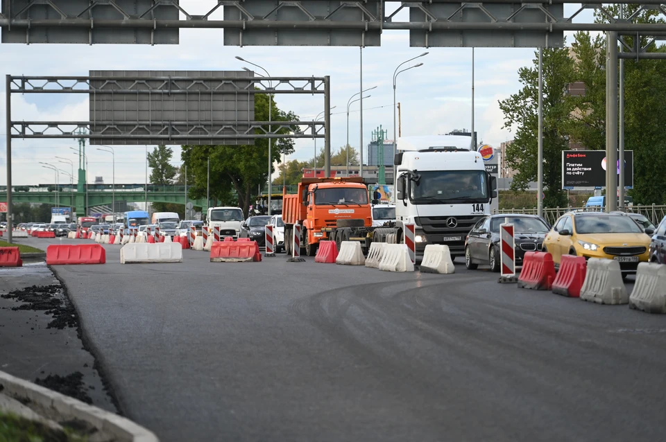 На Пулковском шоссе начинается новый этап ремонта.