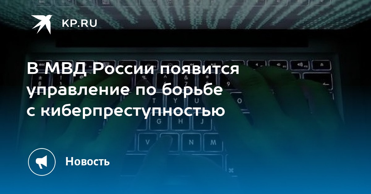 В МВД России появится управление по борьбе с киберпреступностью KP.RU