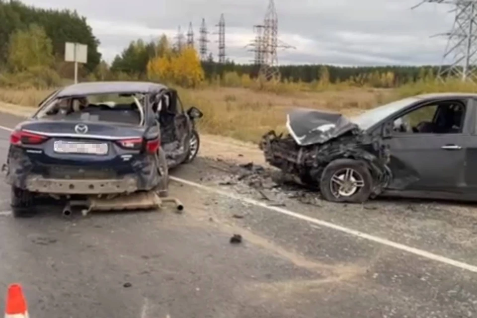 ДТП произошло 10 октября. Фото: скрин из видео. Источник: Пресс-служба УГИБДД ГУ МВД России по Нижегородской области.