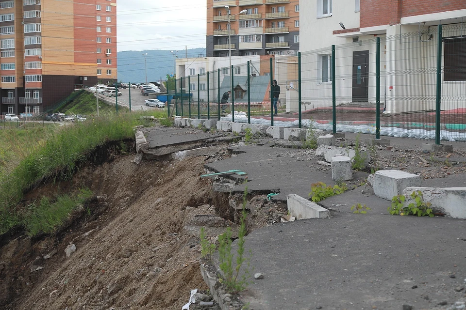 В Красноярске склон на 2-й Огородной собираются укрепить в 2023 году
