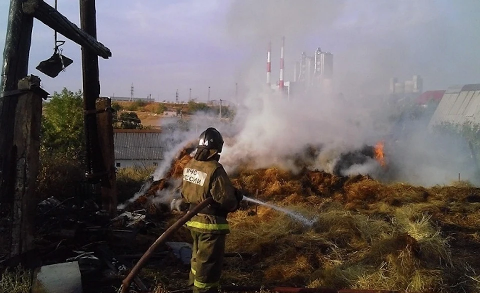 Пожар в Володарском районе