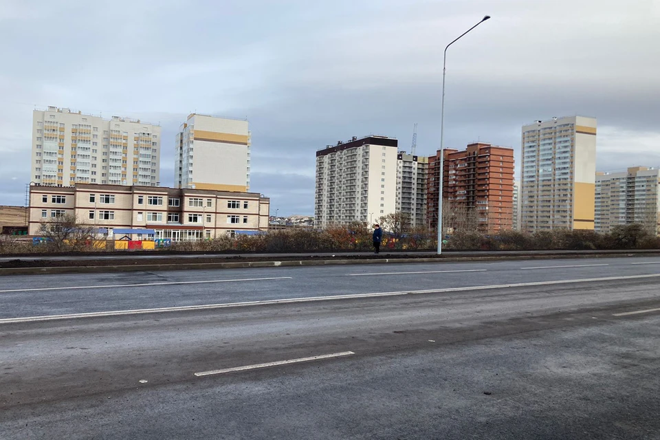 В Красноярске на Норильской завершается строительство дороги. Фото: мэрия Красноярска