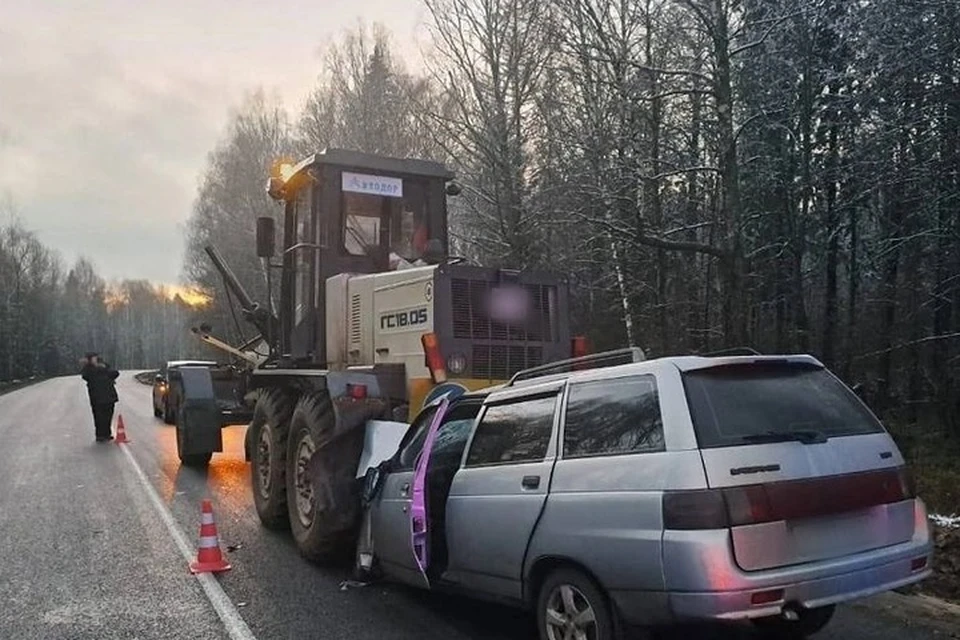 ДТП произошло на 29 километре автодороги «Звенигово-Шелангер-Морки». Фото: Госавтоинспекция Марий Эл