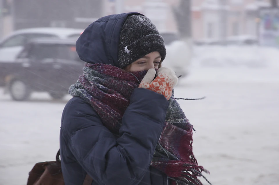 В Ижевске поднялась сильная метель