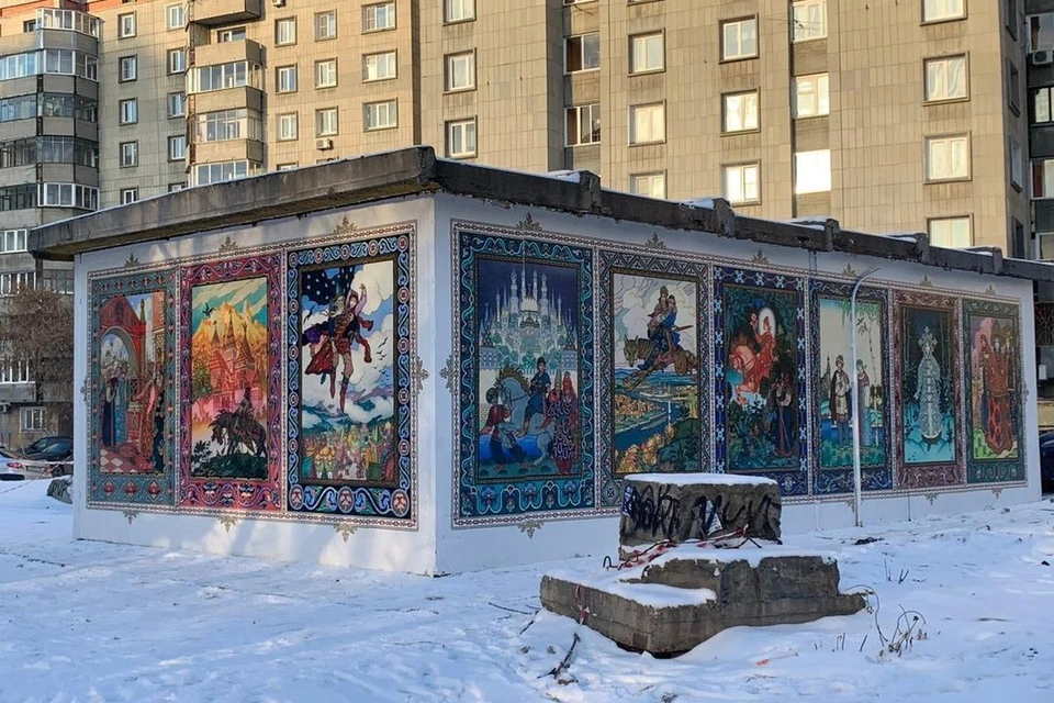 В Новосибирске продолжают благоустраивать сквер «Сказочный» на улице Ленина. Фото: Ростислав Антонов