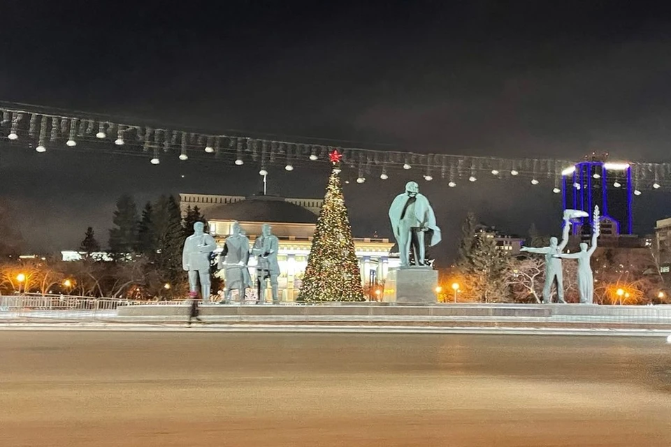 В Новосибирске собрали главную городскую елку.