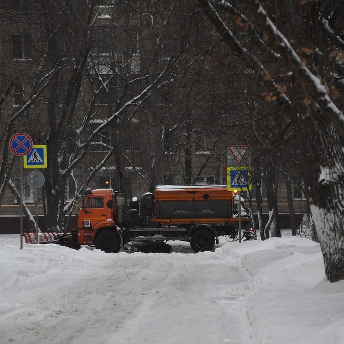 В Челябинске весь день будет идти сильный снегопад - KP.RU