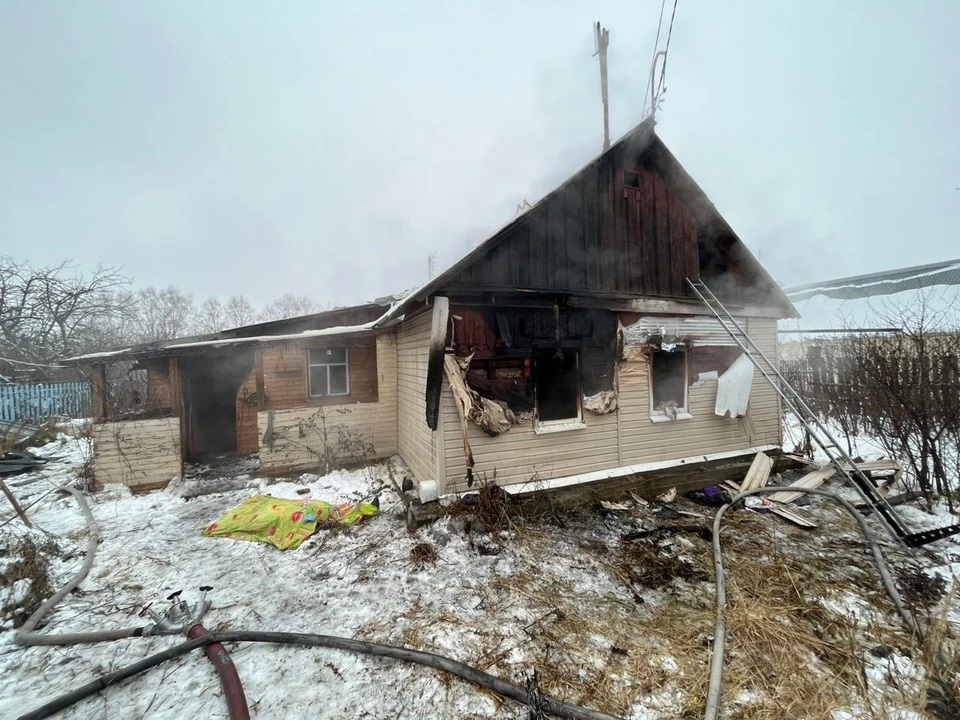 Во время пожара в Тульской области погибла женщина