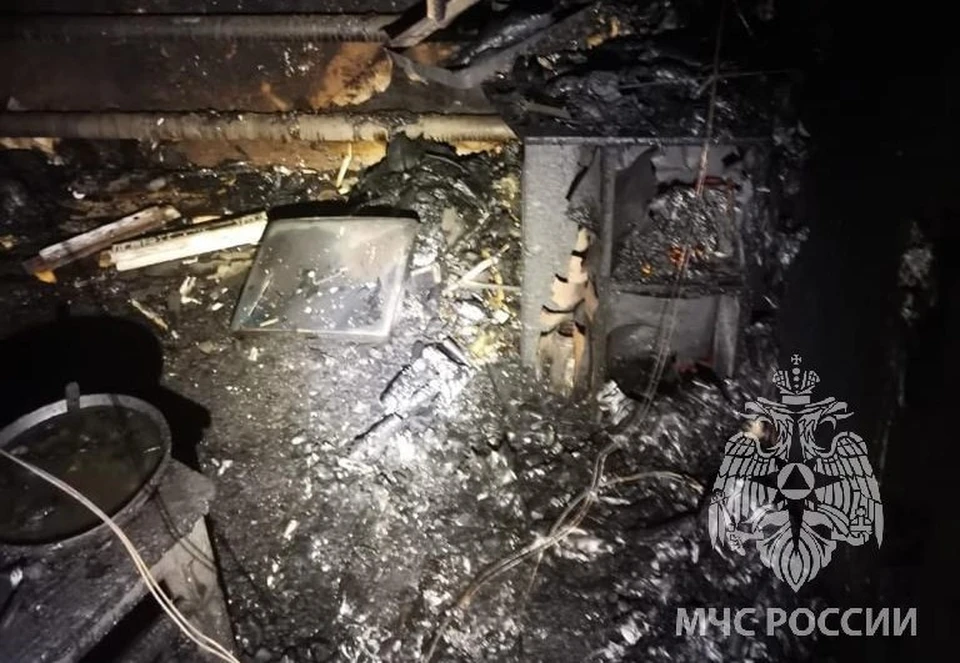Площадь пожара составила примерно 40 квадратных метров
