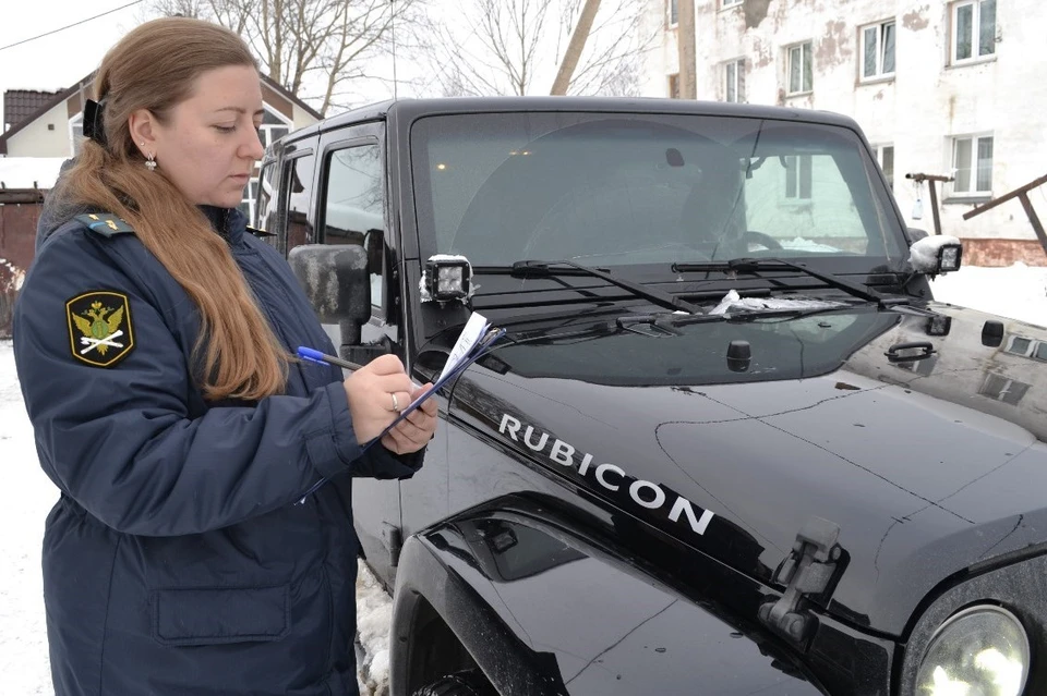 У жителя Южно-Сахалинска арестовали Jeep Wrangler за неуплату налогов. Фото: служба судебных приставов Сахалинской области