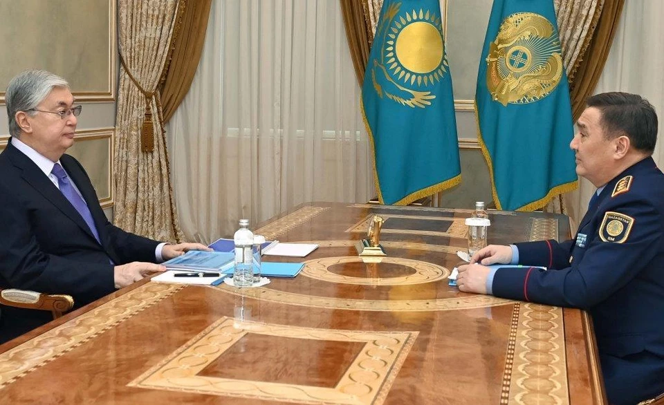 Касым-Жомарт Токаев и Марат Ахметжанов.