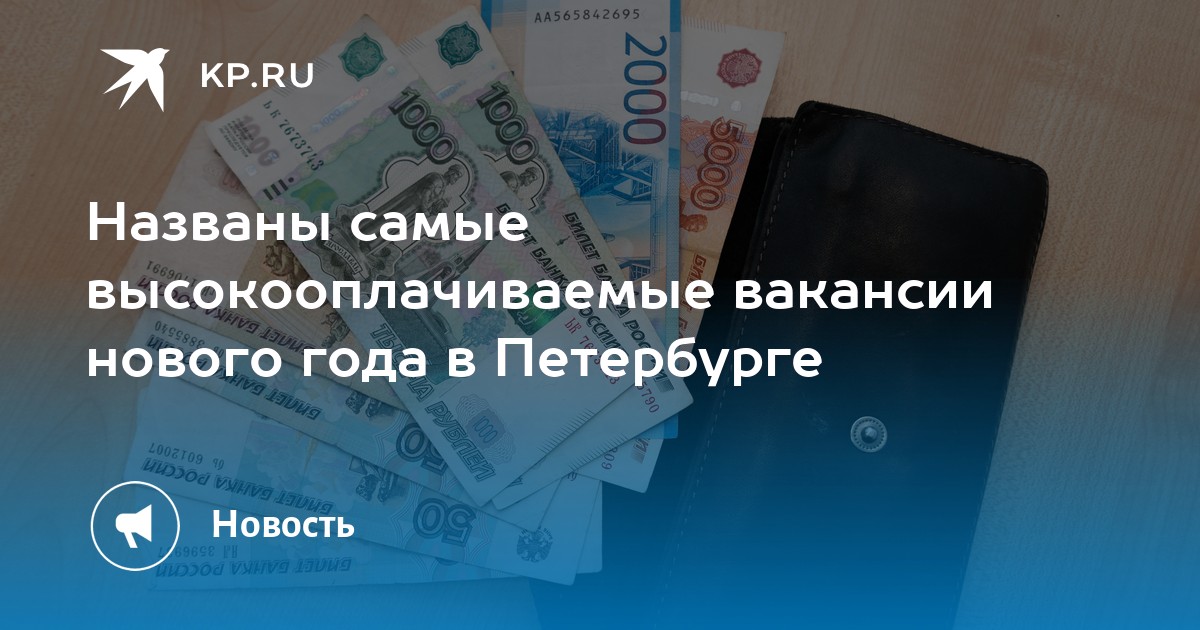 Названы самые высокооплачиваемые вакансии нового года в Петербурге -KPRU