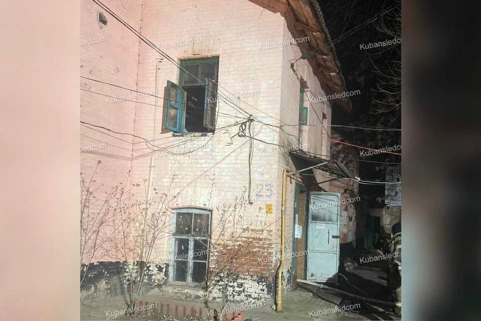 Возгорание произошло в одной из квартир двухэтажного дома Фото: пресс-служба СУ СК РФ по Краснодарскому краю