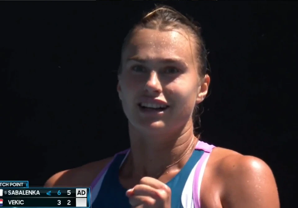 Соболенко - в полуфинале Мельбурна. Фото: кадр видео