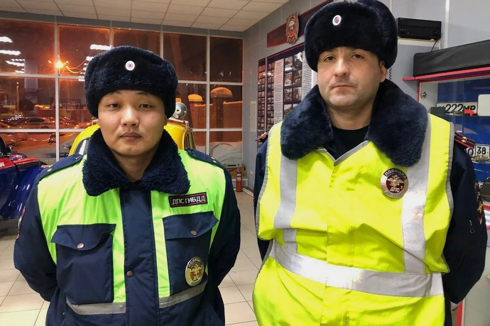 Тот самый экипаж ДПС - инспекторы Дмитрий Алексеев и Валентин Имсыров