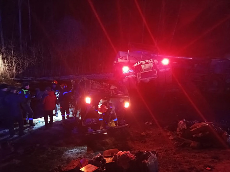 В ДТП с микроавтобусом в Тульской области погибли девять человек