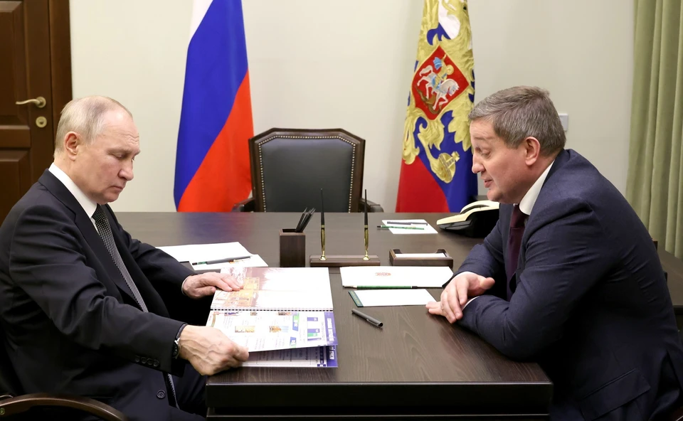 Андрея Бочарова не было видно неделю: усиленно готовился к встрече с президентом. Фото: kremlin.ru
