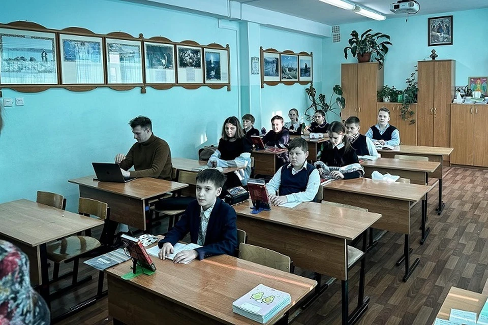 Класс православной тематики открыли в гимназии №24 в Магадане Фото: Магаданская и Синегорская епархия