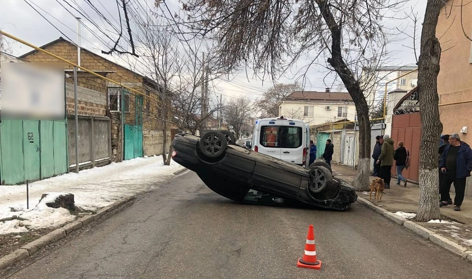 ДТП произошло 12 февраля в 11:15 на улице Футболистов. Фото: ТК МВД Крым