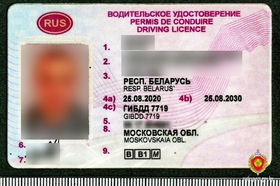 "Липовые" права были отпечатаны на струйном принтере. Фото: sudexpert.gov.by