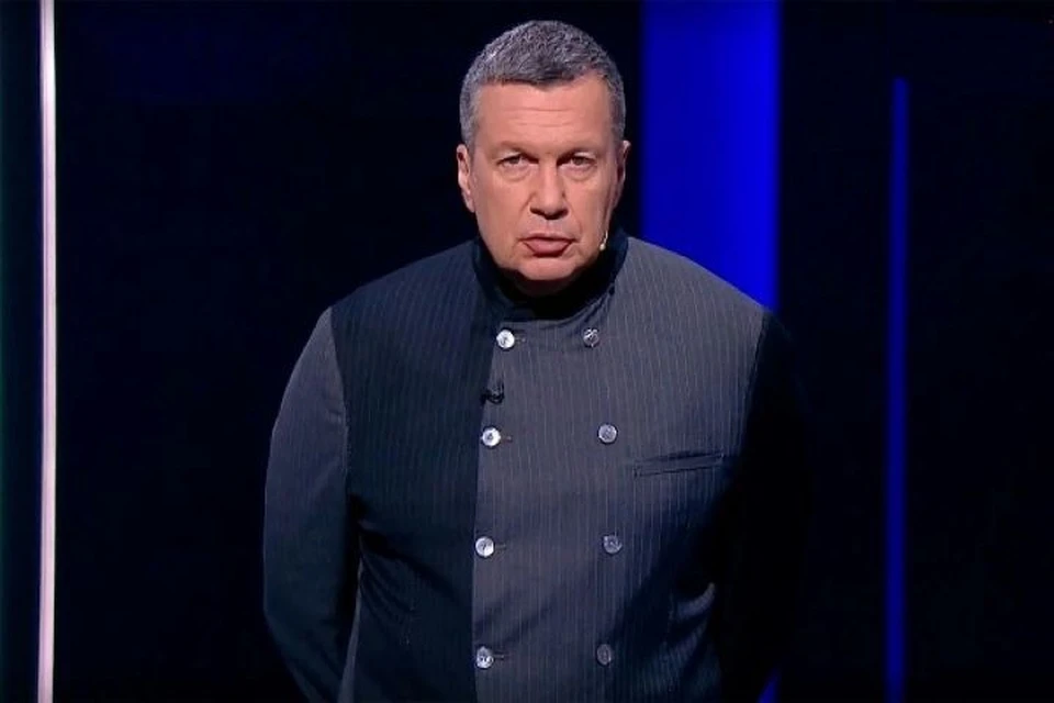 Телеведущий Соловьев попал под обстрел в ДНР Фото: кадр из телепередачи