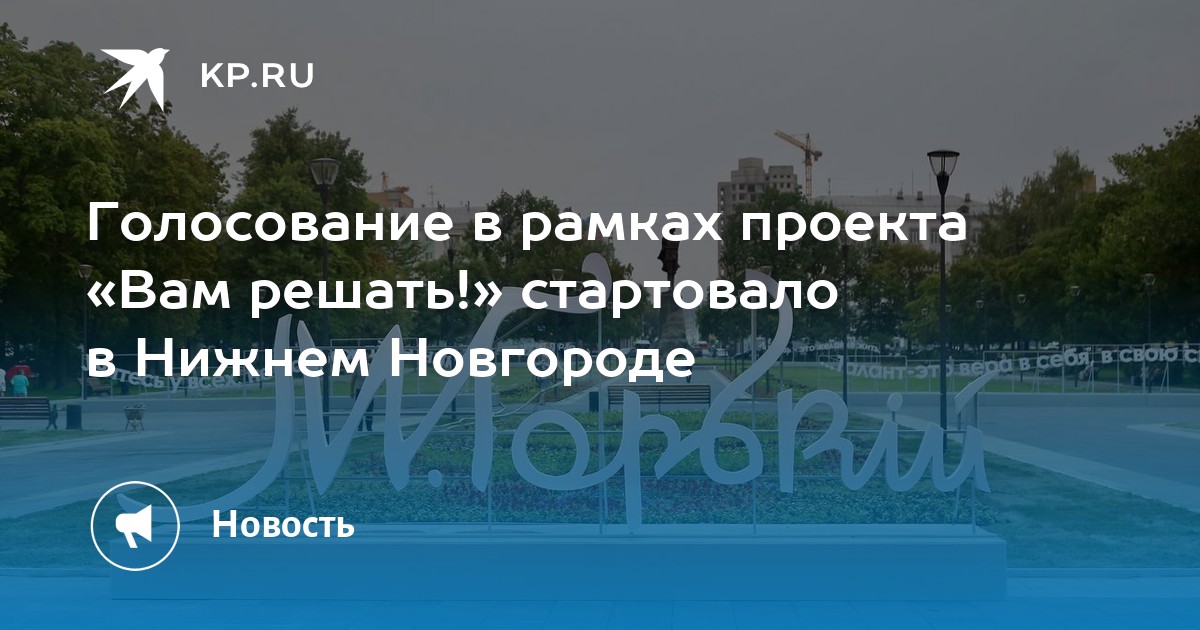 Губернаторский проект вам решать