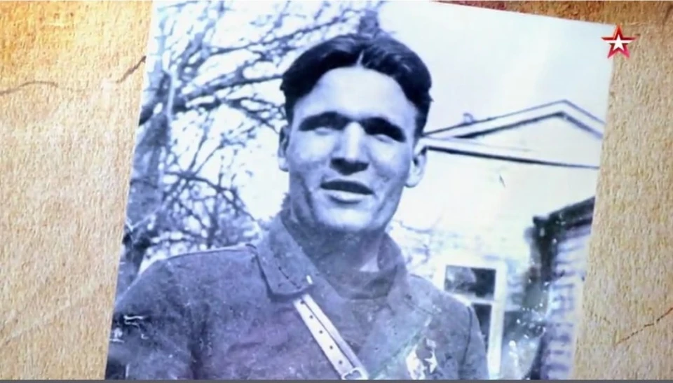 Скриншот из фильма о герое М.С. Харченко