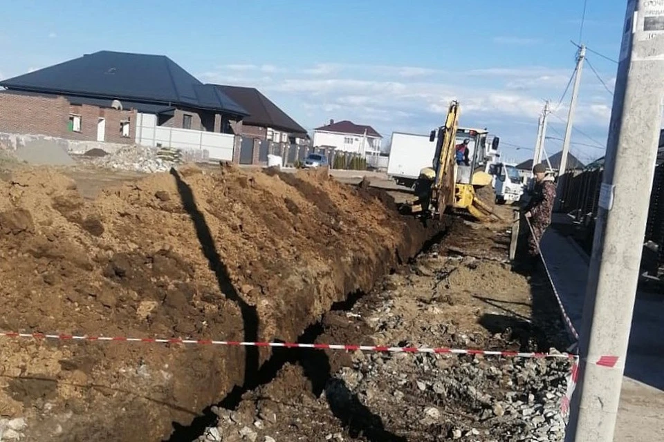 Газопровод в поселке Индустриальном Краснодара достроят в 2023 году Фото: admkrai.krasnodar.ru