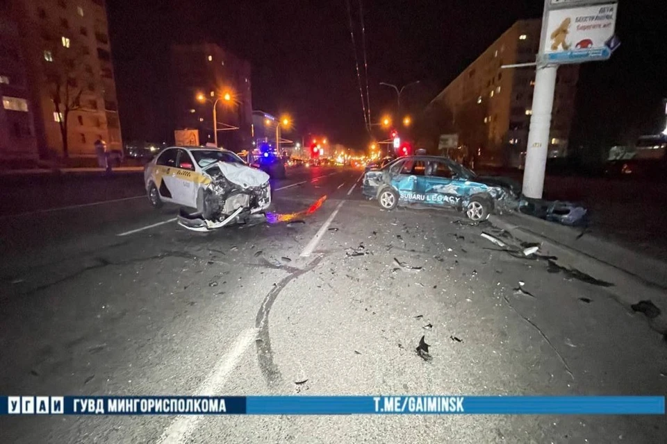 В Минске 25-летний водитель авто насмерть сбил 24-летнюю девушку на пешеходном переходе. Фото: телеграм-канал УГАИ УВД Мингорисполкома