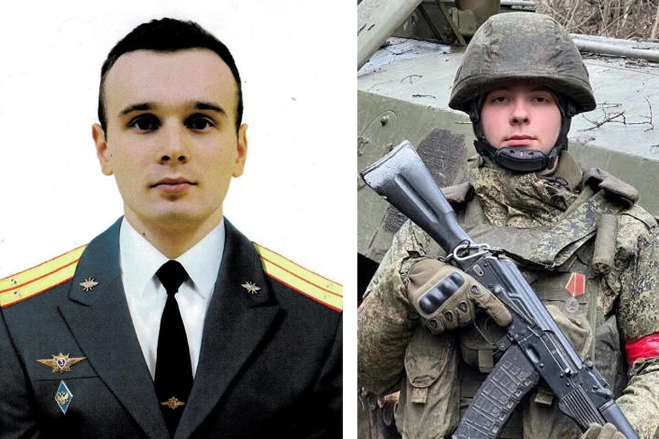 Старший лейтенант Александр Ксенофонтов и ефрейтор Данил Ивлев