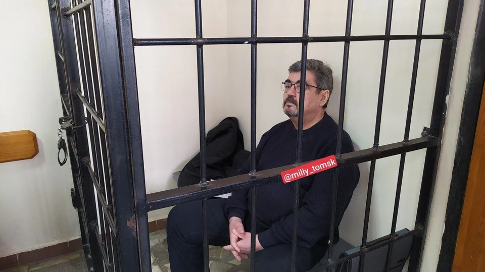 Юрий Гурдин в зале суда. Фото: телеграм-канал "Милый Томск".