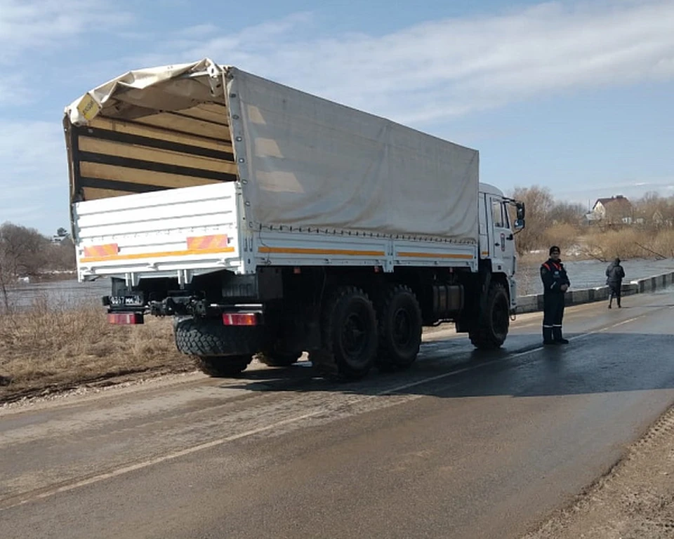 Из-за подтопления моста в Никольском организовали переправу в Щекинском районе Тульской области