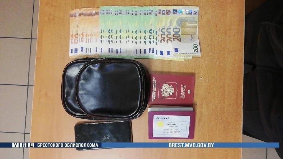 Сумка и ее содержимое. Фото: УВД Брестского облисполкома