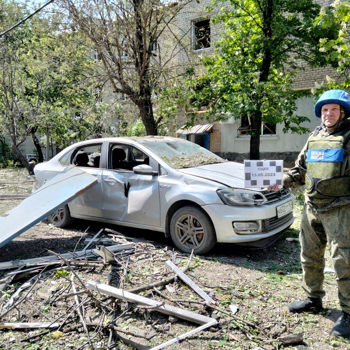 Фото с места обстрела ВСУ Луганска 13 мая 2023 - KP.RU