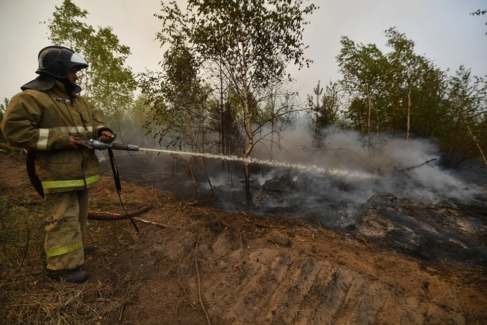 10 лесных пожаров тушат после выходных в Хабаровском крае