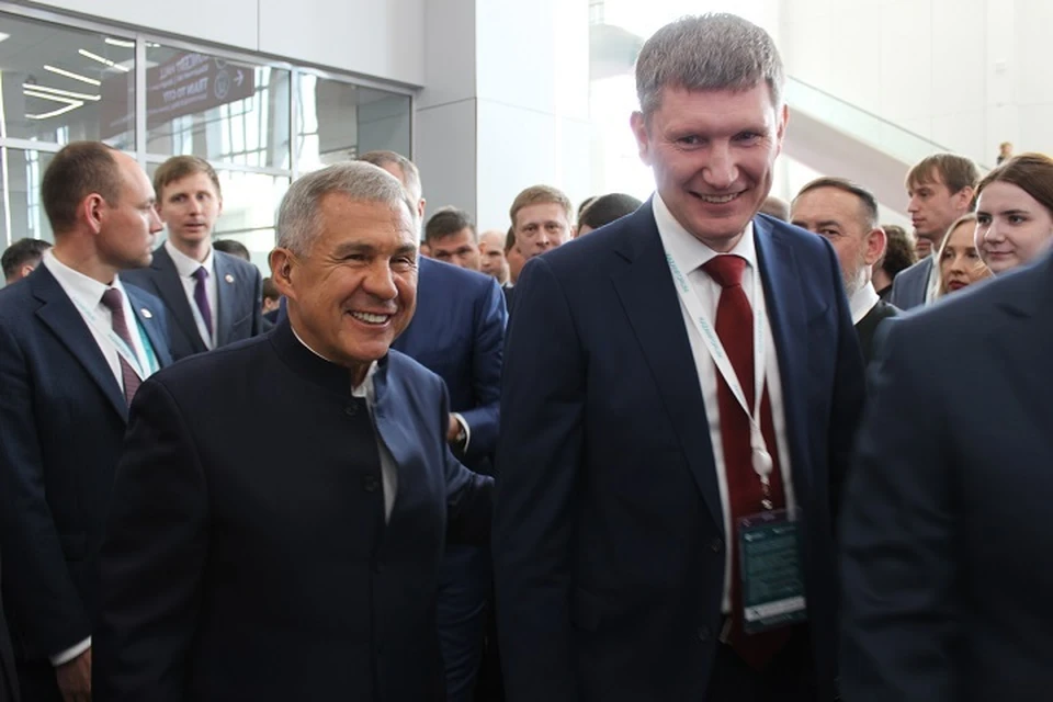 Рустам Минниханов принял участие в открытие KazanForum 2023.