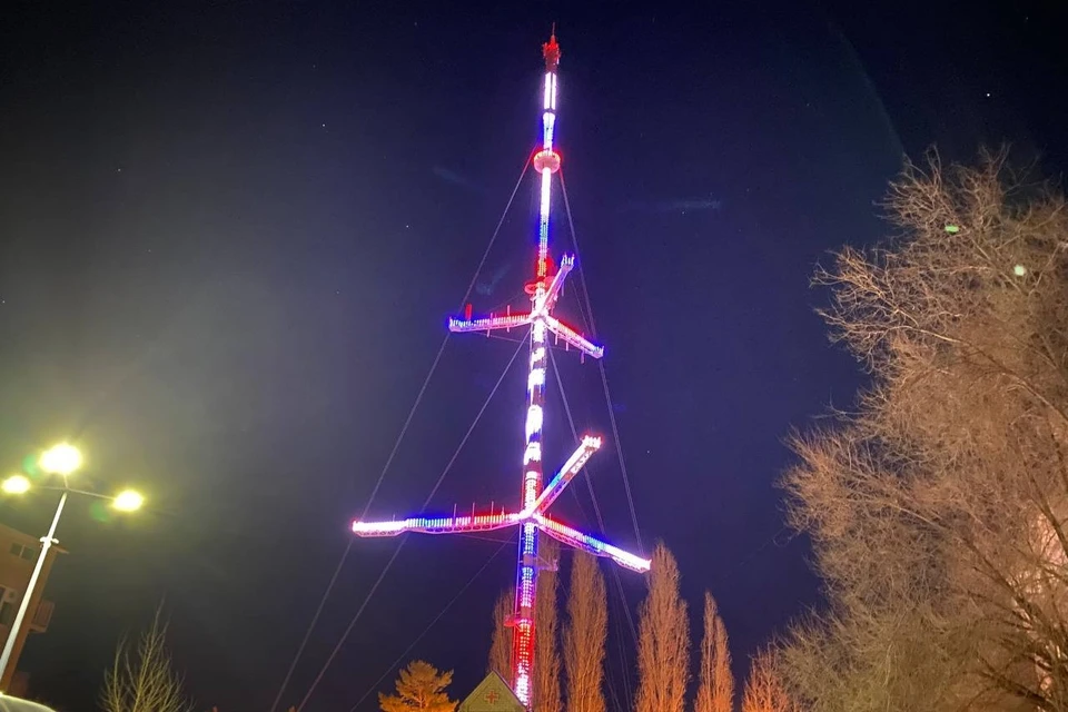 На башне жители увидят логотип фестиваля.