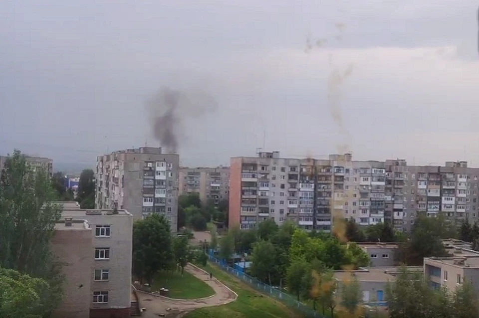 Сегодня вечером украинские боевики атаковали Никитовский район Горловки. Фото: ТГ/Приходько