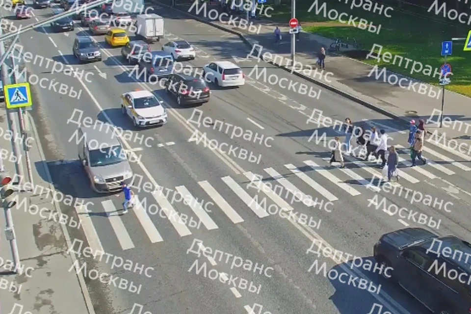 Автомобилист сбил девятилетнего мальчика на юго-востоке Москвы Фото: стоп-кадр из видео
