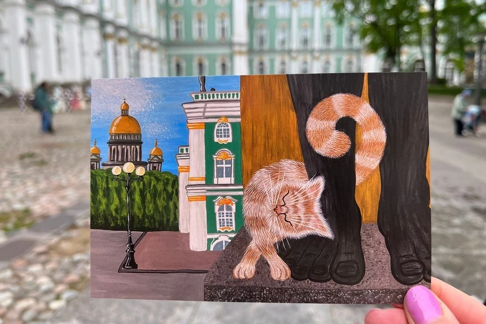 Петербуржцы смогут бесплатно отправить открытку своим близким