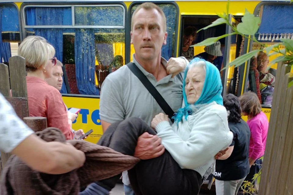 Два дня на Херсонщине шла массовая эвакуация Фото: министерство труда и социальной политики Херсонской области