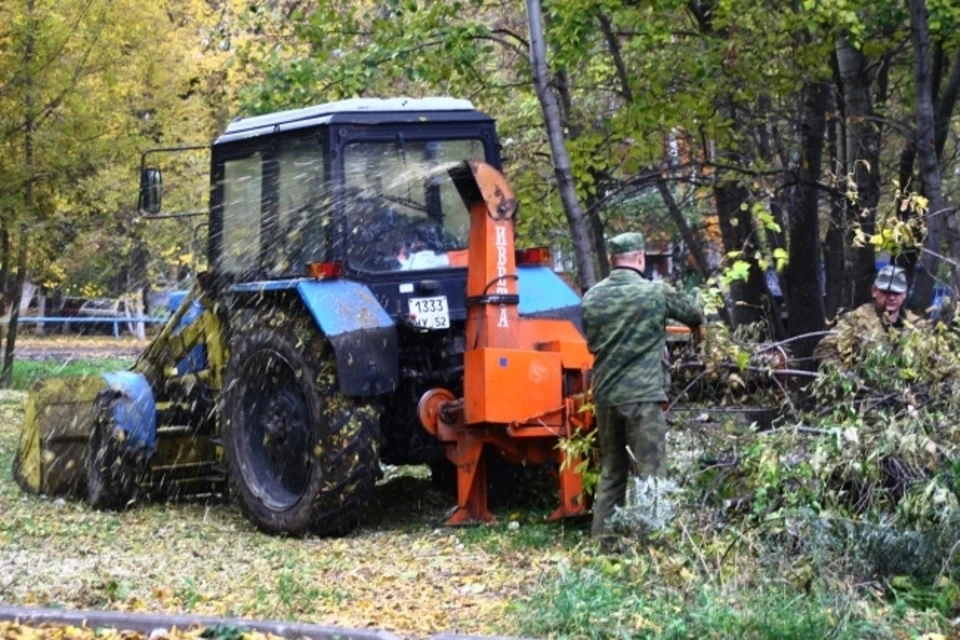 Это связано с проведением работ по обрезке деревьев с 9:00 до 17:00.